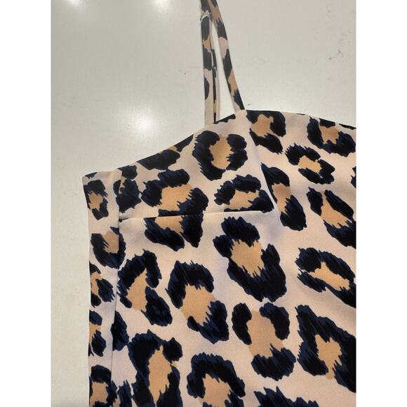 Victorias Secret Leopard Print Crop Top Backless Strappy Back Y2K Festival Small - Picture 3 of 6